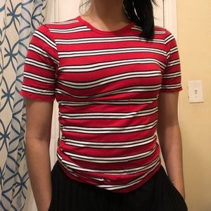 Red striped t-shirt